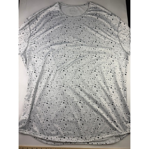 BYLT Basics Other - BYLT Drop Cut SS Performance Shirt XXL Grey Black Speckled Lot of 2